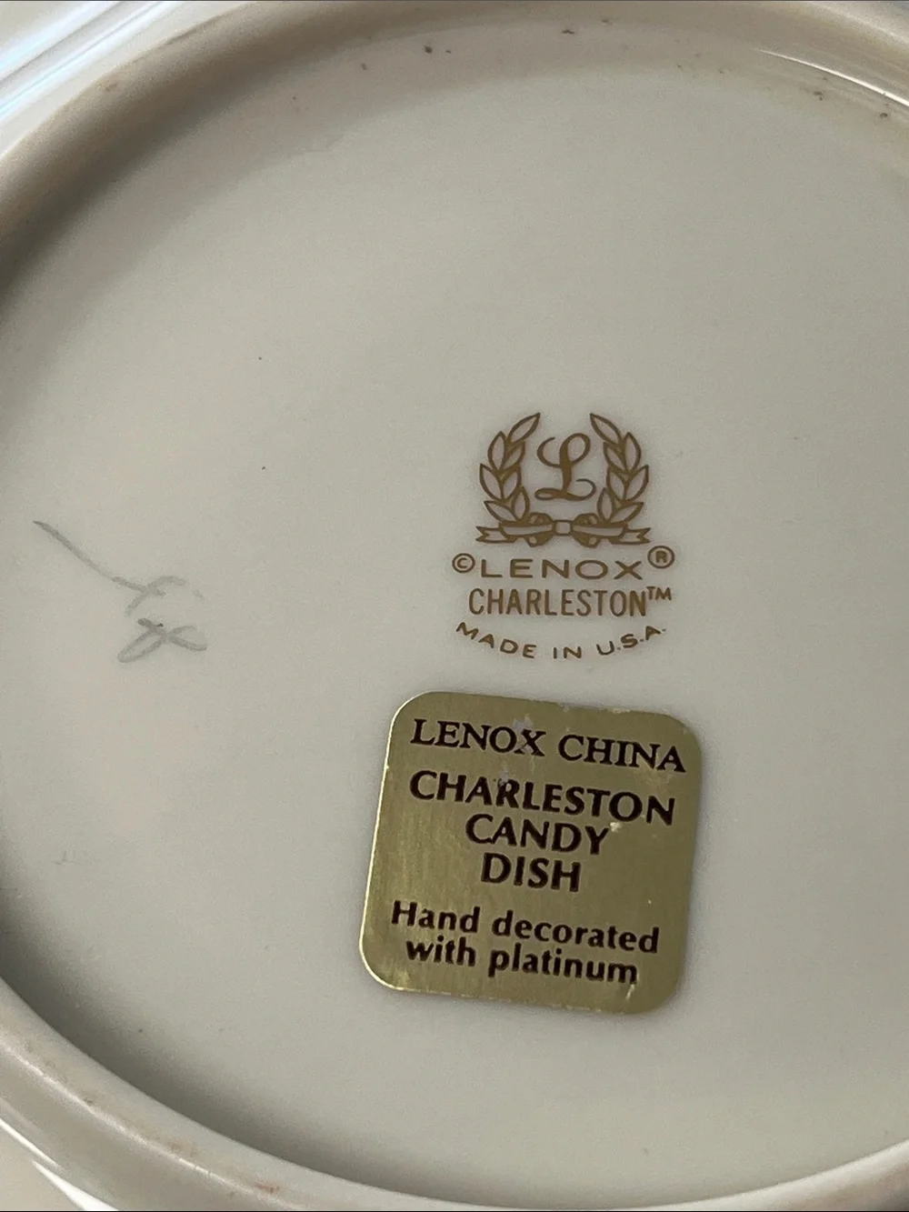 LENOX China Vintage Charleston Octagon Shape Candy Dish